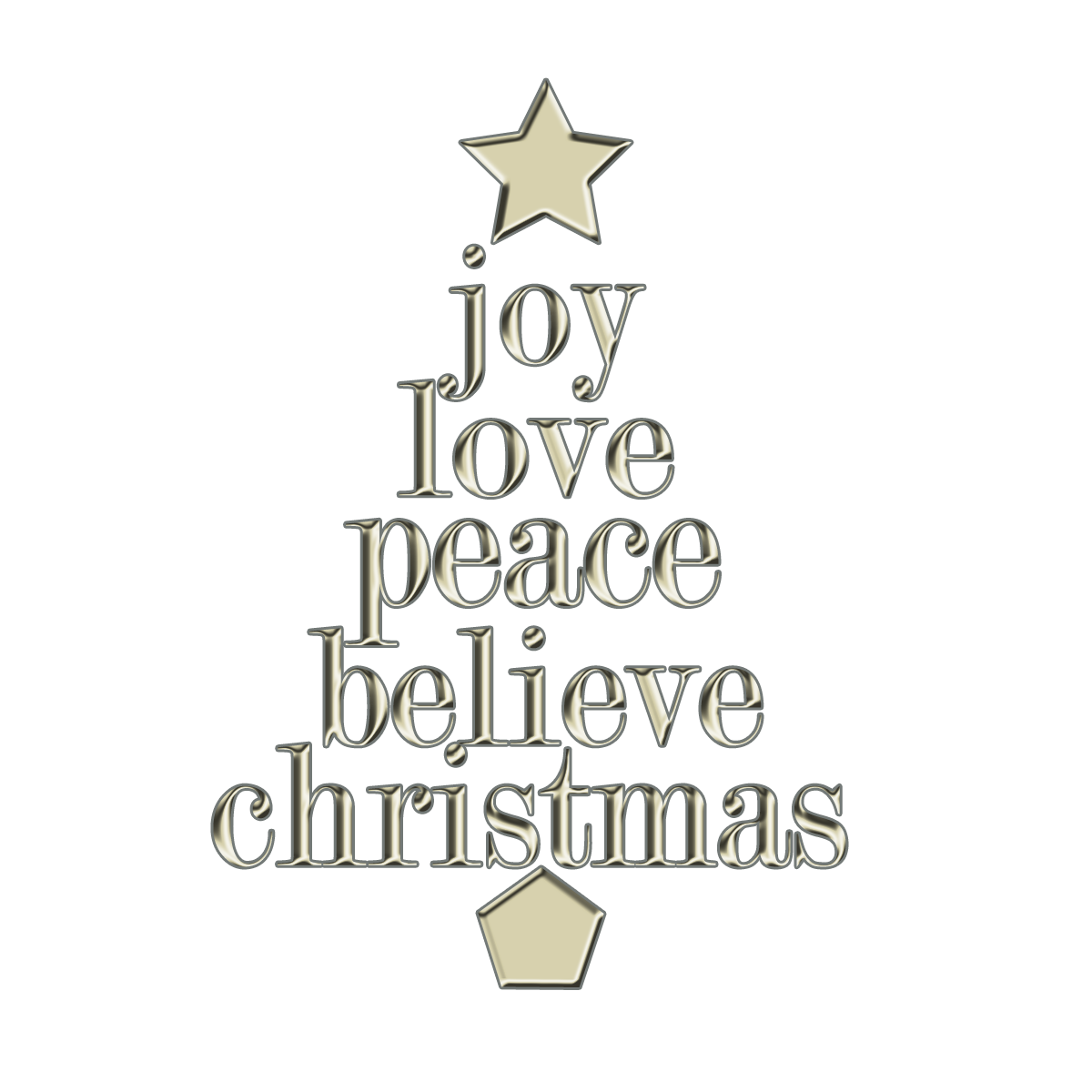 Buncee   Love Joy Peace Believe Christmas