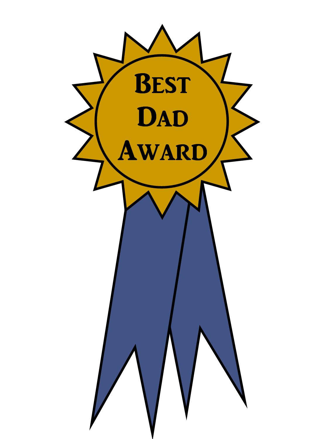 Free Clipart N Images  Father S Day Clip Art   Best Dad Award
