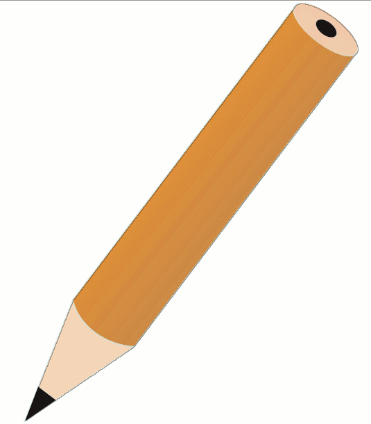 Free Clipart Of Pencil Clipart Of A Yellow Sharpened Pencil With No