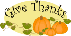 Give Thanks Thanksgiving Clip Art Label