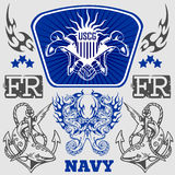 Navy Military Design   Vector Illustration Stock Photos