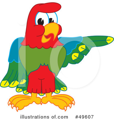 Parrot Mascot Clipart  49607 By Toons4biz   Royalty Free  Rf  Stock    