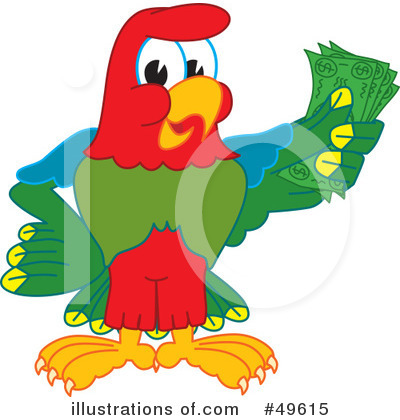 Parrot Mascot Clipart  49615 By Toons4biz   Royalty Free  Rf  Stock    