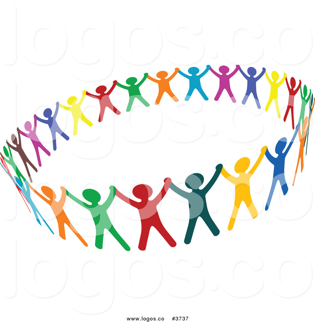 Royalty Free Clipart Illustration Of People Unified Logo  This Unity