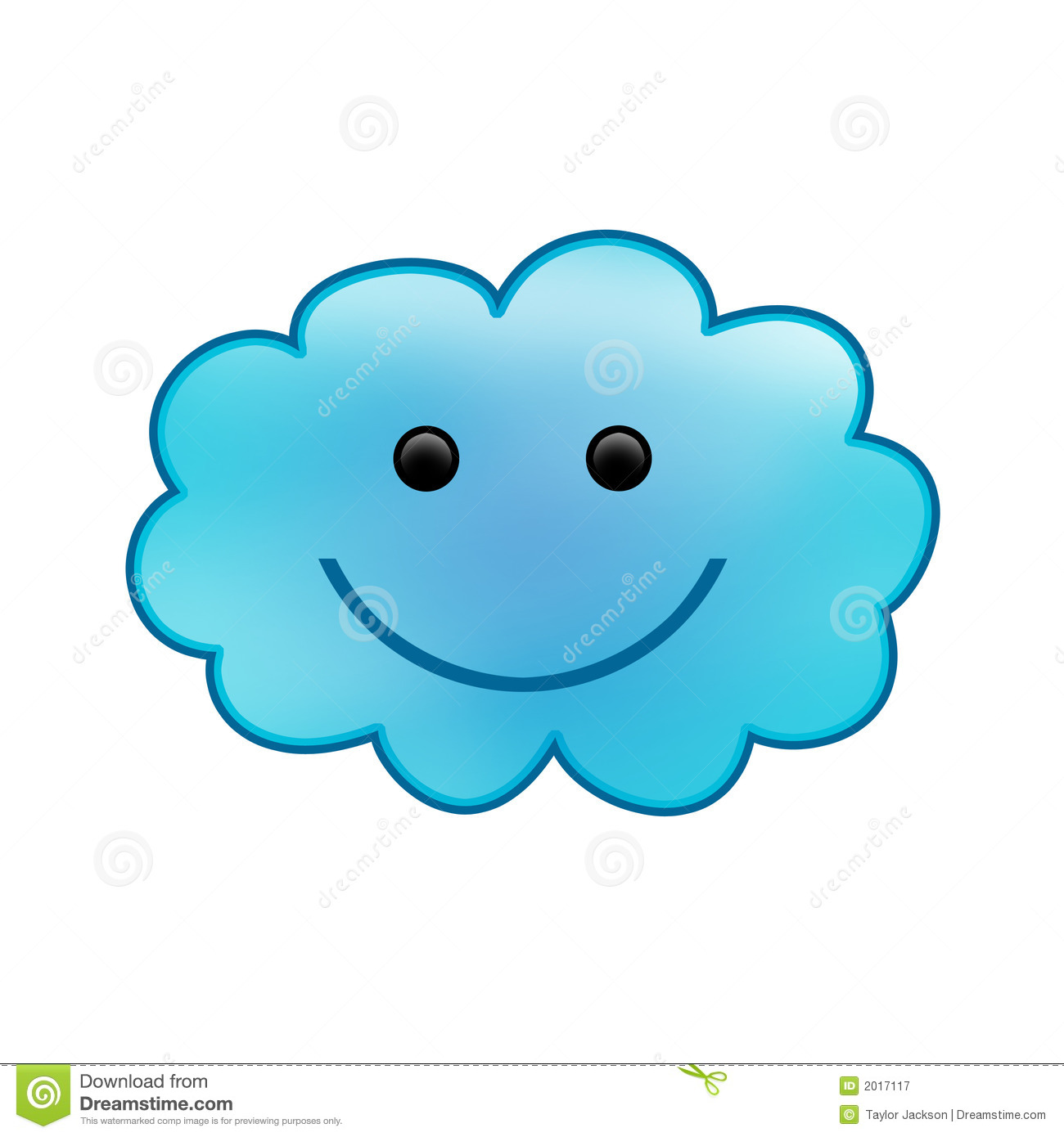 Smiling Cloud Royalty Free Stock Photography   Image  2017117