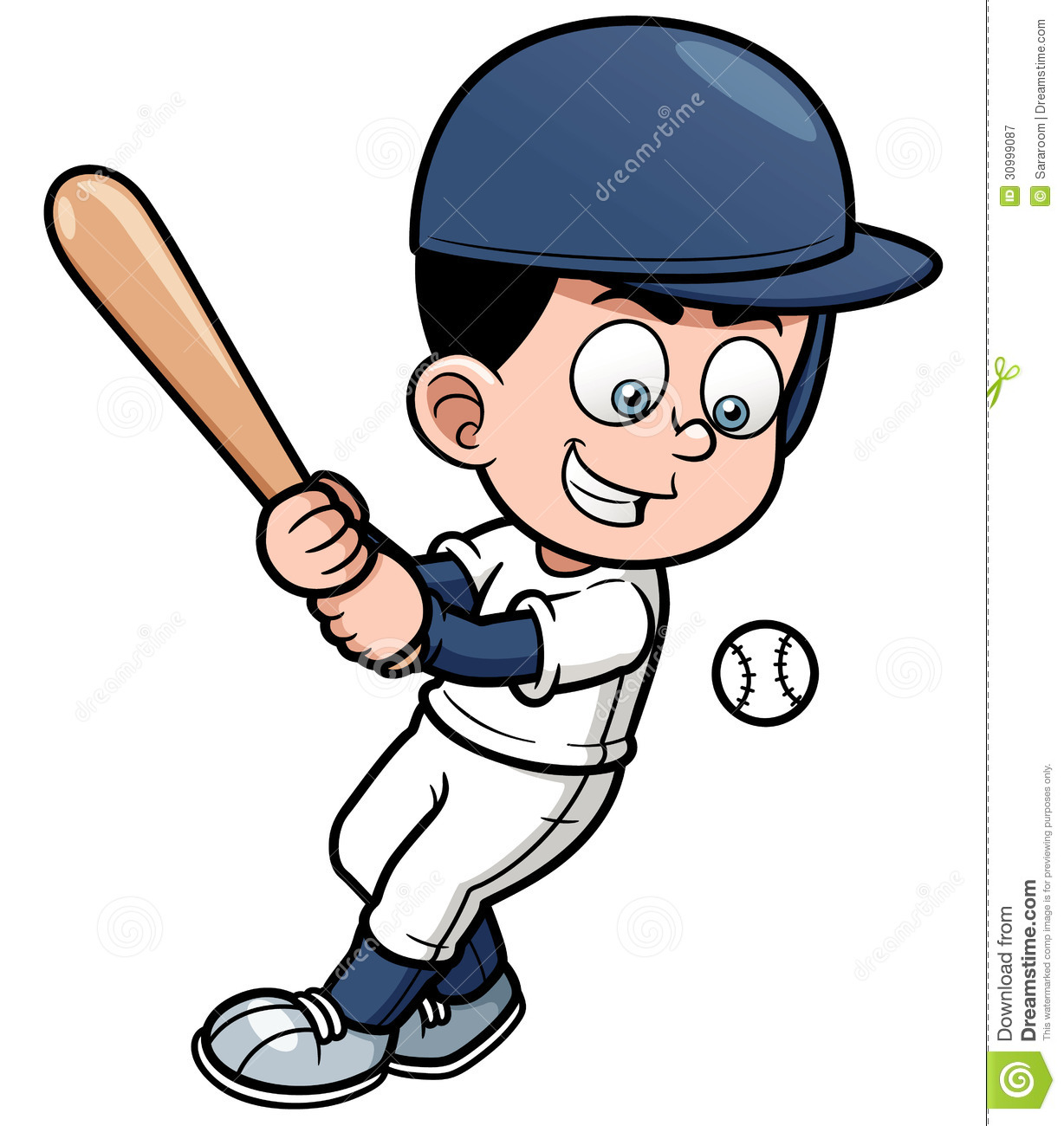 Cartoon Baseball Player Royalty Free Stock Photography   Image    