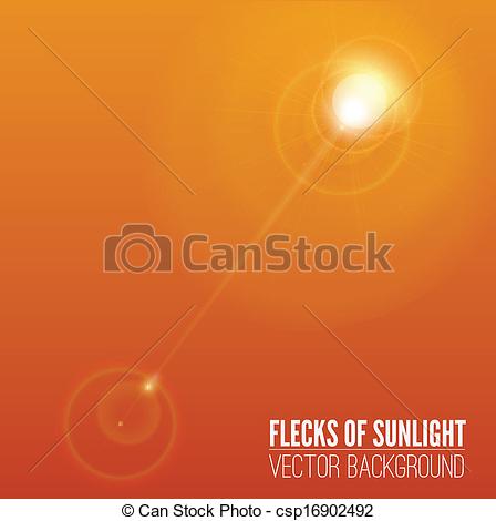 Eps Vectors Of Glare Of The Sun Vector   Sun With Lens Flare Vector