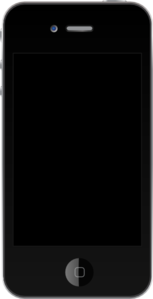 Glare Clipart Black Iphone4 No Glare Md Png