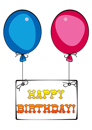 Glare Clipart Colorful Balloons With Birthday Banner Clip Art Jpg
