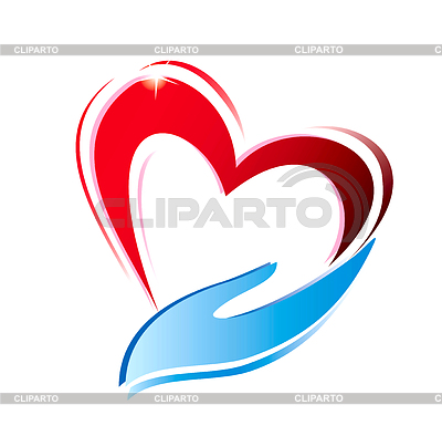 Hand Holding Heart Icon   Stock Vector Graphics   Cliparto