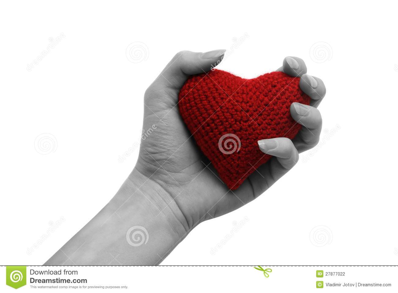 Hand Holding Red Heart Stock Photography   Image  27877022