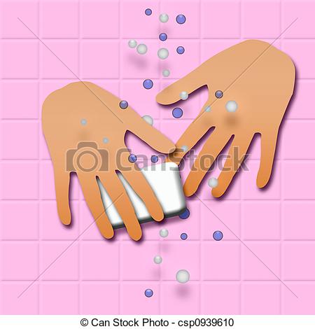 Hands With Soap    Csp0939610   Search Clipart Illustration Drawings