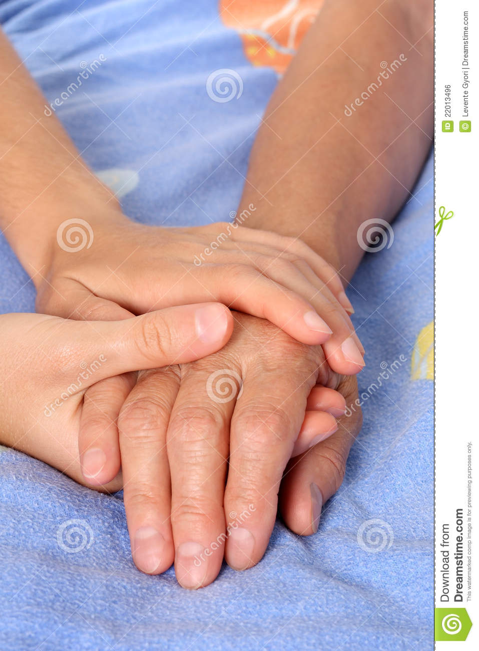 Helping The Senior Holding Patient Hand Royalty Free Stock Image    