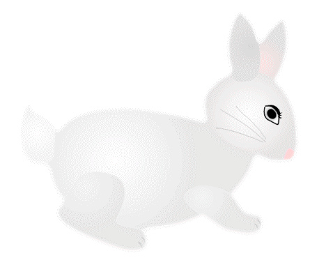 Light Grey Bunny 2 Fuzzy Clipart 11 Cm Long   This Clipart    