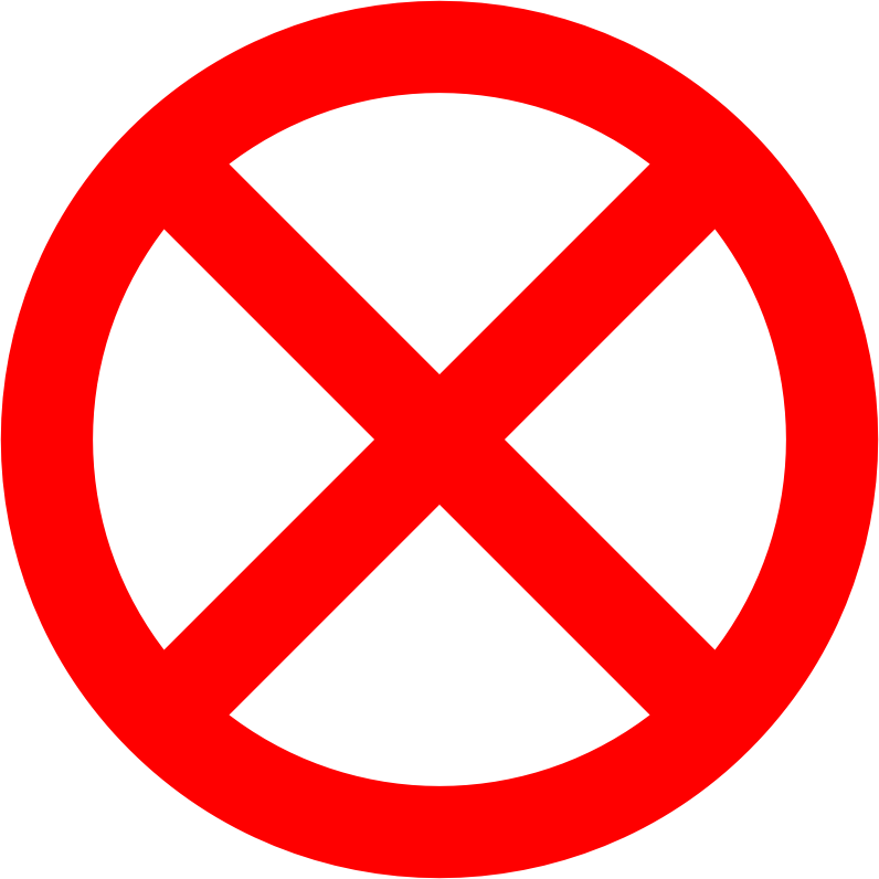 No Sign X By Skotan   Red Circle With Diagonal Cross  Intended As An