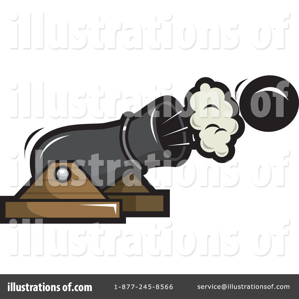 Royalty Free  Rf  Cannon Clipart Illustration By Jtoons   Stock Sample
