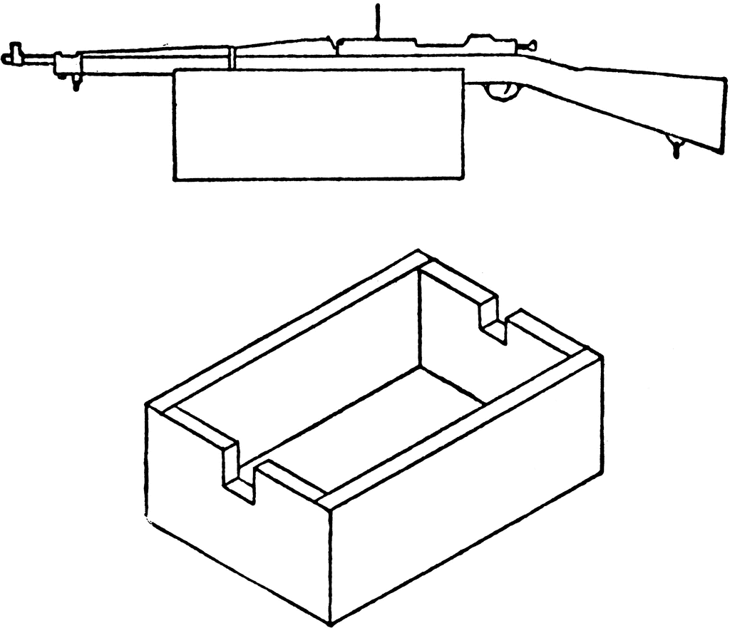 Sighting Rest For Rifle   Clipart Etc
