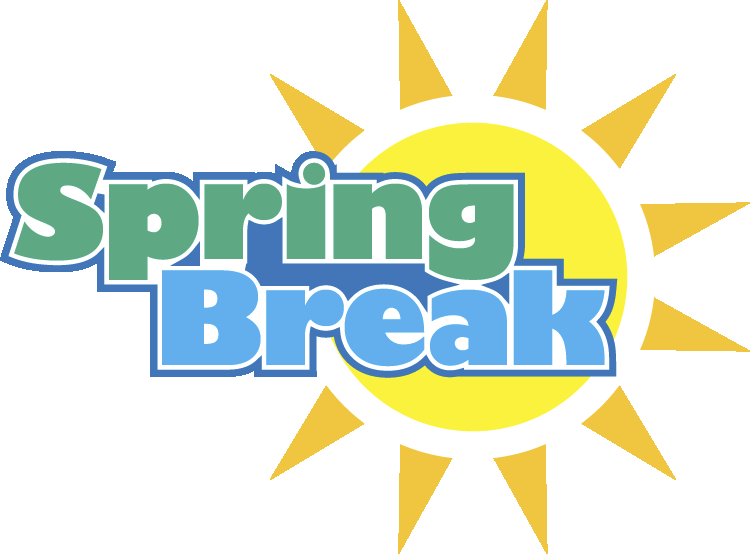 Spring Break Clip Art   Printable Calendar Template