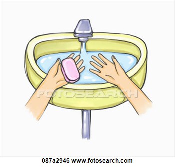 Stock Illustration Of Illustration Of Washing Hands With A Soap