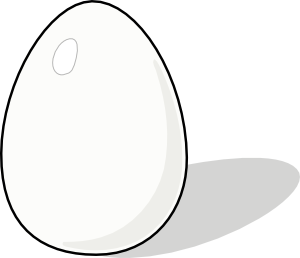 White Egg Clip Art At Clker Com   Vector Clip Art Online Royalty Free    