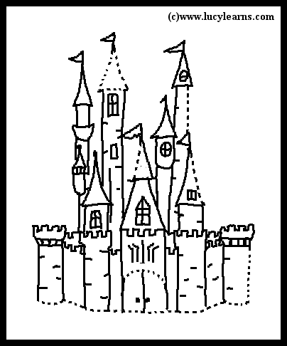 Disney Castle   Free Printable Disney Coloring Pages
