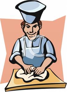 Dough Clipart Baker Kneading Dough Royalty Free Clipart Picture 100306