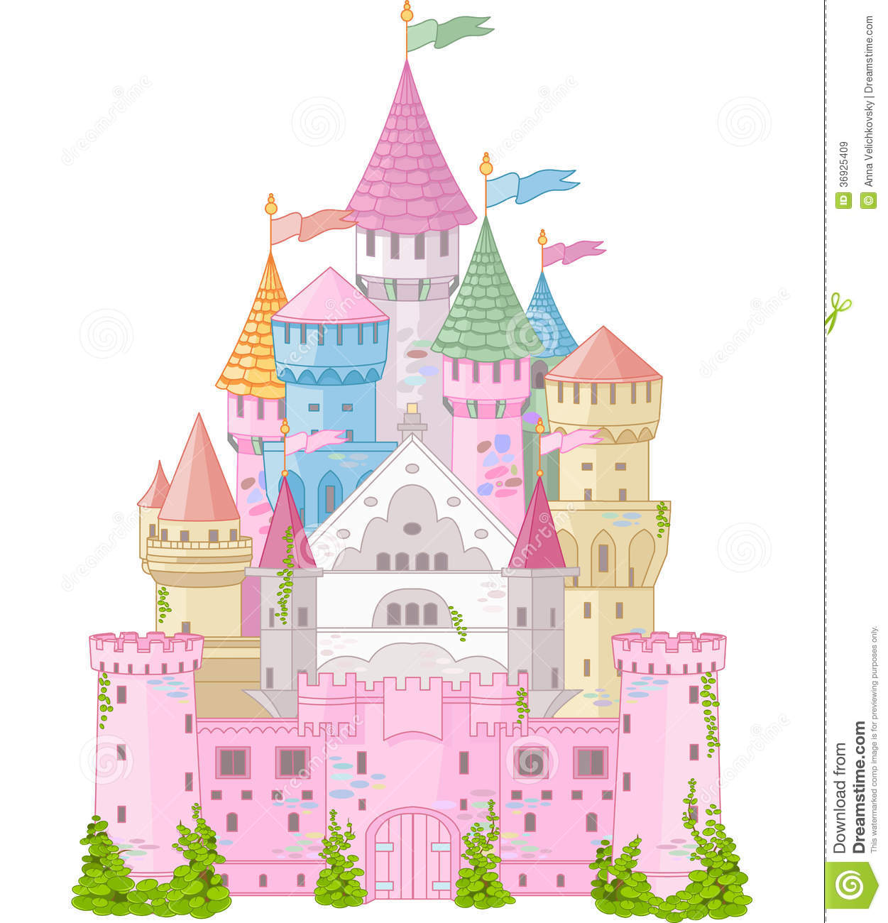 Fairy Tale Castle Royalty Free Stock Images   Image  36925409