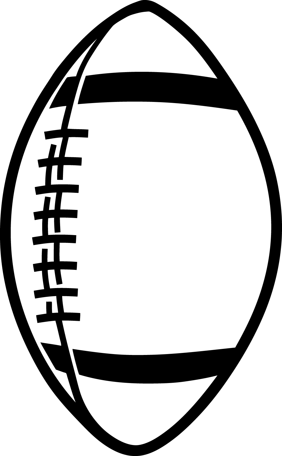 Football Laces Clipart Black And White Football Clipart Black And