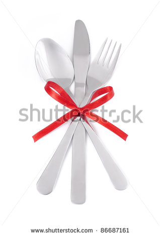 Fork And Knife Clipart Red Crossed Fork Knife And