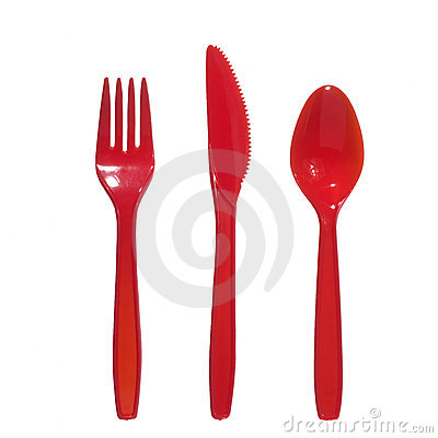 Fork And Knife Clipart Red Vibrant Red Fork Kife And