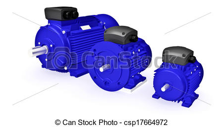 Industrial Electric Motor Clipart