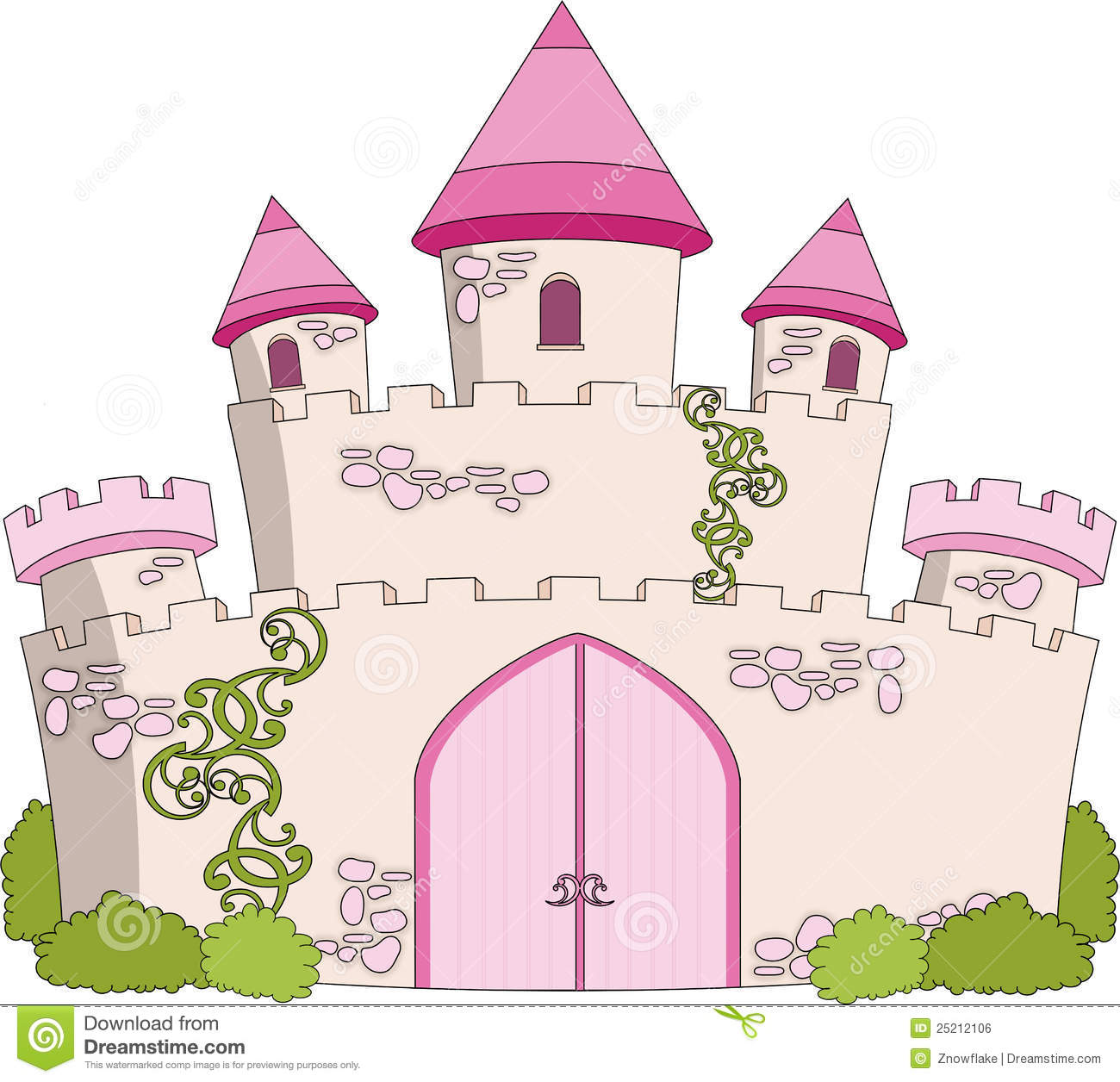 Magic Fairytale Castle Royalty Free Stock Image   Image  25212106