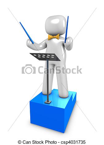 Orchestra Leader Csp4031735   Search Clipart Drawings Illustration