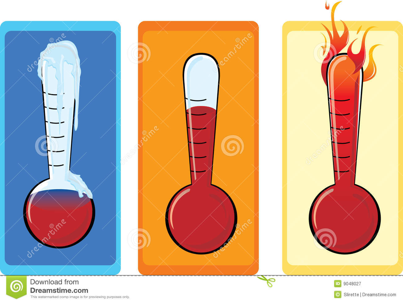Thermometer Set Royalty Free Stock Photography   Image  9048027