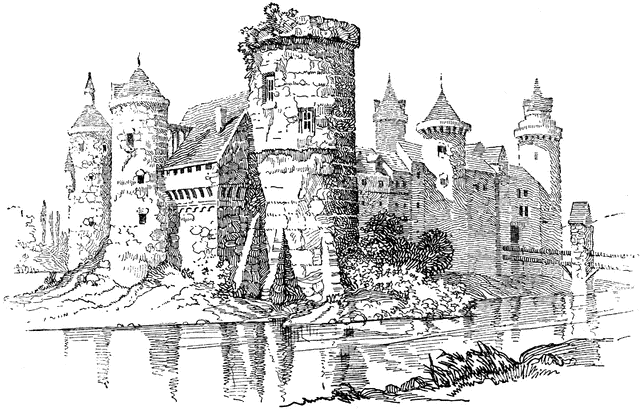 Typical Medieval Castle   Clipart Etc