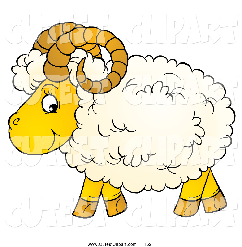 Warm Clipart Clip Art Of A Curly Horned