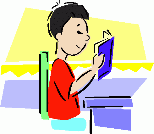 Boy Reading Clipart   Boy Reading Clip Art