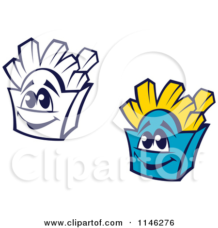 Clipart Chicken Fries Popcorn Soda And Potato Chips   Royalty Free