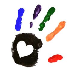Clipart For The Website   Clipart   Hand Print In Heart