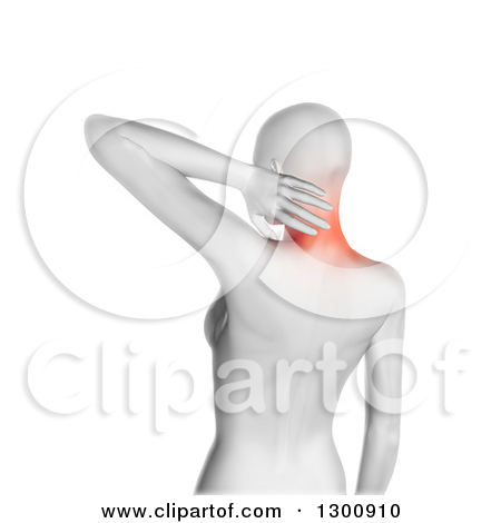 Clipart Of 3d Anatomical Muscle And White Men Running On White