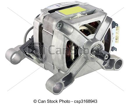 Electric Motor For A Washing Machine  Mass Production  Isolated On