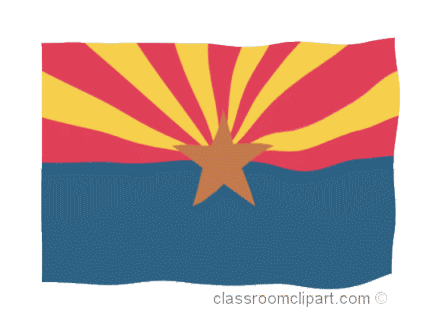 Flags Animated Clipart  Arizona Cc Animated Flag   Classroom Clipart