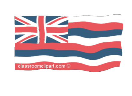 Flags Animated Clipart  Hawaii Cc Animated Flag   Classroom Clipart