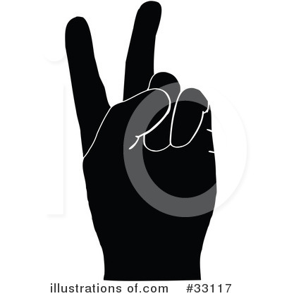 Hand Signal Clipart  33117 By Elaine Barker   Royalty Free  Rf  Stock