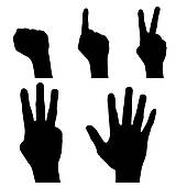 Hand Signals Clipart And Illustrations