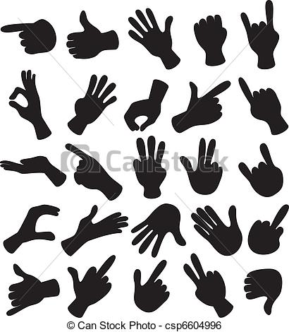Illustration Of Hand Signals Gestures    Csp6604996   Search Clipart