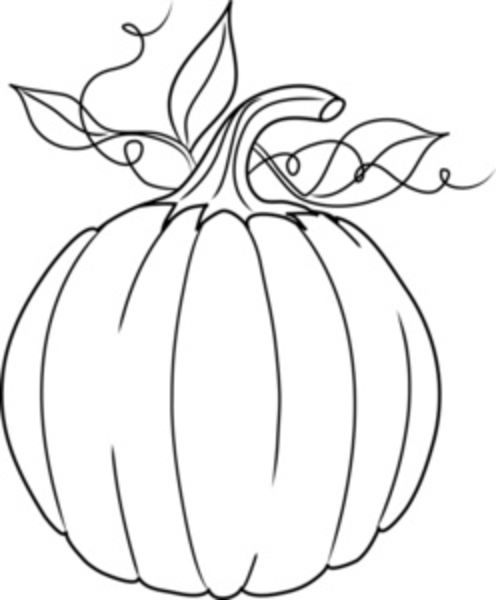 Pumpkin Outline   Free Images At Clker Com   Vector Clip Art Online
