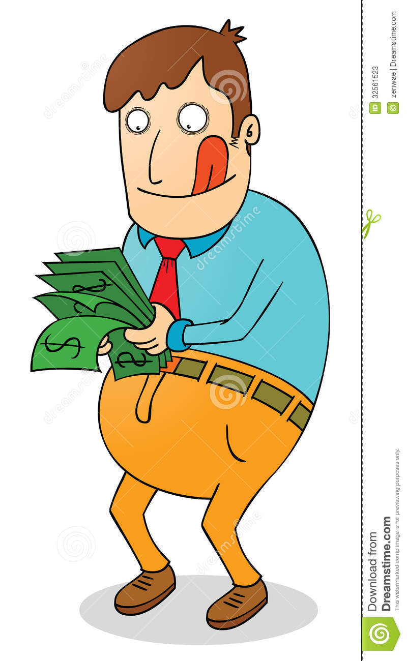 Salary Clipart Satisfying Salary Illustration Man Counting 32561523