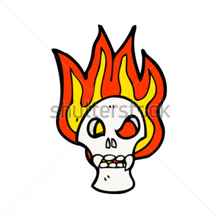 Skull Wallpaper Skull Clipart Black And White Flaming Skull Logo 3