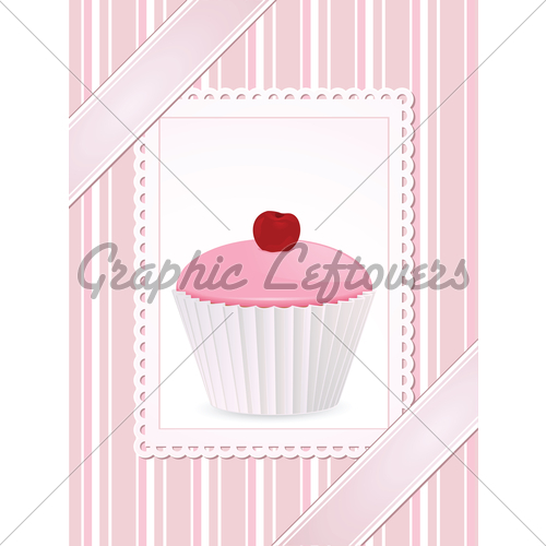 Sweet Cupcakes Clipart Digital Paper Set